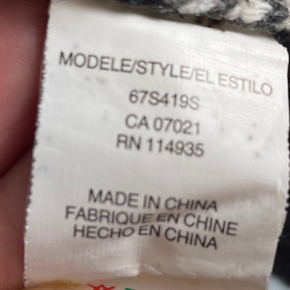 RD STYLE Cardigan W’s S Grey Hooded Cozy Open Front Longline Red Stripe Coatigan - Picture 9 of 12